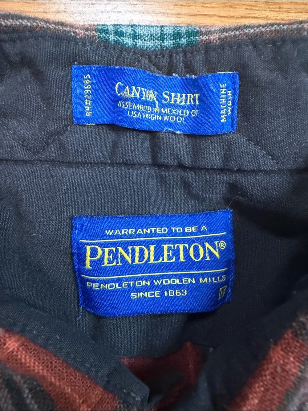 Pendleton 100% Virgin Wool Western Canyon Pearl Button Flannel Shirt - Picture 3 of 8
